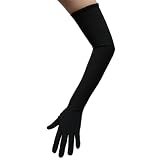 Black Costume Gloves (Opera Length) ~ Halloween Costume Accessories (STC12074)