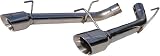 MBRP S7202304 T304 Stainless Steel Dual Axle Back Muffler Delete Pipe