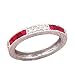 14K .65 CTW Princess Cut Ruby & Diamond Band