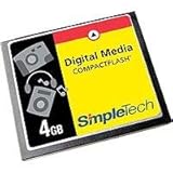 Canon / Simpletech 4GB Compact Flash Memory Card.