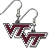 Virginia Tech Hokies Enameled Zinc Logo Earrings - NCAA College Athletics Fan Shop Sports Team Merchandise