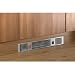 Premium 2 kilowatt Plinth Heater in Stainless Steel