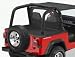 Bestop 90018-15 Duster Deck Cover Black Denim for Jeep with Bow Folded Down