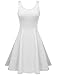 Meaneor Women's Vintage Style Sleeveless Pleated Flare A-Line Swing Long Dress