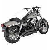 VANCE AND HINES EXHAUST BIG RADIUS BLK2-2 HARLEY DYNAS