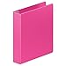 Wilson Jones Heavy Duty Round Ring Binder with Extra Durable Hinge, 1.5-Inch, Bright Pink (W364-34-212)