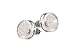 ROUND 1.00 CTW. INVISIBLE SET PRINCESS DIAMOND EARRING STUDS