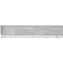 Starrett 387-36 Steel Straight Edge With Bevel And Graduated Edge, 36" Length, 2-13/32" Width, 7/32" Thickness