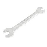 uxcell 両口スパナ　U型 ダブルオープンエンドレンチ　シルバー　クロムバナジウム鋼　11*13MM