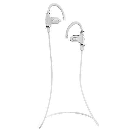 SenboweTM Bluetooth 4.0 Double Ear Peices with Clear Voice and Noise Cancellation Portable Wireless Stereo Outdoor Sports/Running &Gym/Hiking/Exercise Bluetooth Earbuds Headphones Headsets/Microphone for iPhone 6 5S 5C 5 4S 4, iPods,HTC One,One mini, One mini 2,iPad Mini, Samsung Galaxy Note 3, Note 2, S5 S4, S3, S2,LG Optimus,LG G3,G2,MOTO X,Most Android Smart Phones and Tablets and other Bluetooth-enabled tablets (White)