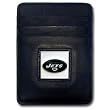 New York Jets Executive Leather Money Clip/Card Holder - NFL Football Fan Shop Sports Team Merchandise