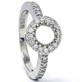 Search : .25CT 14k White Gold Circle Round Diamond Semi Mount Engagement Setting Ring Color (G/H) Clarity (I1/I2) Sizes 6