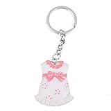 【ノーブランド品】ベビーシャワー 出産祝い パーティー 装飾 ギフト 好意 キーホルダー ベビードレス キーリング