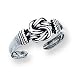Sterling Silver Antiqued Love Knot Toe Ring
