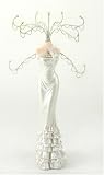 Juliana Jewellery Mannequin - Long White Dress with Frills