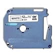 Brother Laminated Tape(s) - 0.5" x 26.2'' - 1 x Roll - Black, White