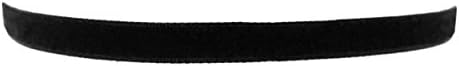 Classic Black Velvet Choker Necklace, Deep Karma (Width - 3/8"(10 mm), Length -12.5"-15")