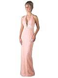 Formal Evening Gown. Beaded Halter Dress for Prom, Party, Wedding by Sean Collection (70071)
