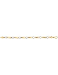 CleverEves 18Kt Yellow Gold Flat Link Blank Bracelet