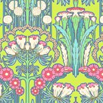 Amy Butler Soul Blossoms Bliss Fuchsia Tree - Chartreuse
