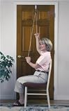 RangeMaster Molded Rubber Handle Overhead Shoulder Pulley with Metal Bracket and Flip Chart Exercise Guide