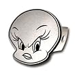 Tweety Head Brushed Aluminum Hitch Plug