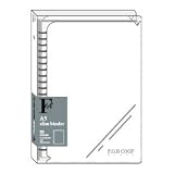 キョクトウ FOB 20穴スリムバインダー A5サイズ 表2・表3ポケット付 ホワイト LN32W 2セットの画像
