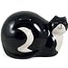 Boston Warehouse Warren Kimble Fat Black Cat Earthenware Dish Scrub Holder with Scrubby
