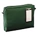 MMF Industries Expandable Nylon Transit Sac, 18 x 14 x 4 Inches, Hunter Green (2342814L02)