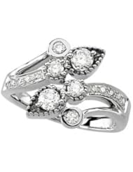Ann Harrington Jewelry 14k White Gold 3/4 Ct Tw Diamond Right Hand Ring