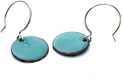 Enameled Dot Earrings - Your choice of colors