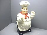 ITALIAN Fat CHEF 3-D Large Ceramic 15 COOKIE JAR *new*