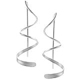Sterling Silver Spiral Dangle Earrings