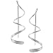 Sterling Silver Spiral Dangle Earrings