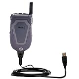 Classic Straight USB Cable for the Motorola Blend with Power Hot Sync and Charge capabilities - Gomadic Brand w/ TipExchange Technology