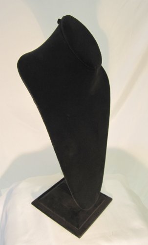 Black Velvet Necklace Display - Tall Height