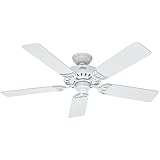 Hunter Fan 53039 Summer Breeze 52-Inch Ceiling Fan with Five Blades, White
