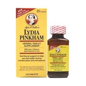 Lydia Pinkham Herbal Tablets, Helps You Feel Better During Menstruation and Menopause- 150 Tablets