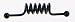 14g Stainless Steel Corkscrew Anodized Industrial Barbell - Black
