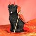 Bouvier Des Flandres Little Devil Dog Figurine - Uncropped Ears