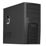 350W Mid Tower Case Black Atx