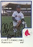 Chris Cannizzaro, Pawtucket Red Sox - Red Sox Affiliate Autographed Card