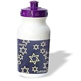 Florene Jewish Theme - Chanukah Stars - Water Bottles