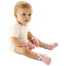 Kokobino CAS1041 Knit Your Own Cashmere Bonny Mitts and Booties Knitting Kit (Candy Foam, 0-12 Months)