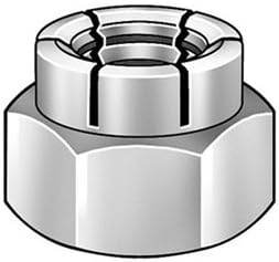 Locknut, Flexible Top, 3/8-16, PK 100