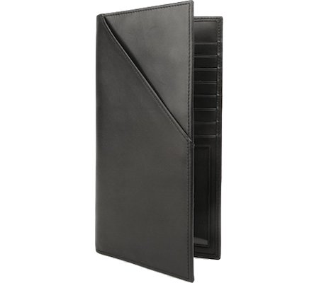 Bosca Nappa Vitello Flight Attendant - Black