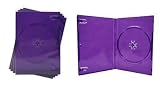 5 XBox 360 Kinect Replacement Transparent Purple Game Cases - DVBR14XP