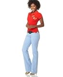Baby Phat - Baby Phat Plus Size Screen-Printed Polo Tee & Embroidered Light Wash Jean