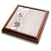 Pale Pink on Flowers - 8x8 Trivet With 6x6 Ceramic Tile