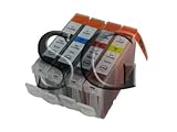 4 Pack. Compatible Cartridges for Canon CLI-8. Includes Sophia Global Brand Cartridges for 1ea CLI-8 Black + 1ea CLI-8 Cyan + 1ea CLI-8 Magenta + 1ea CLI-8 Yellow.